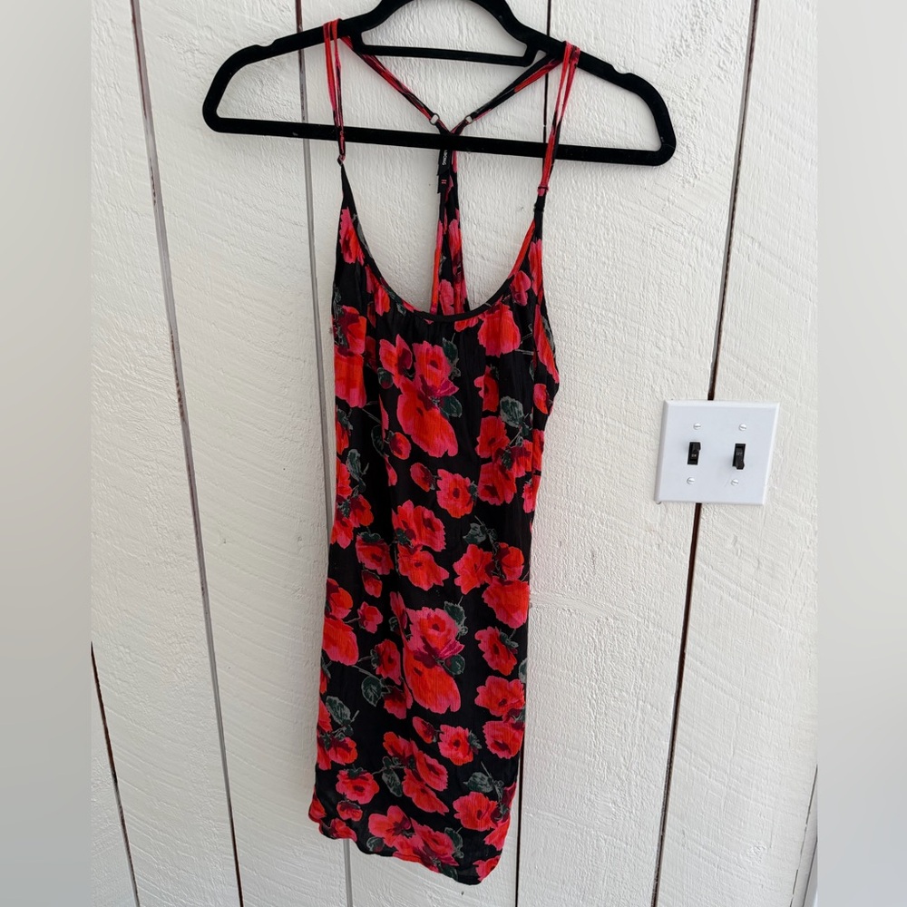 Billabong Black and Pink Strappy Dress